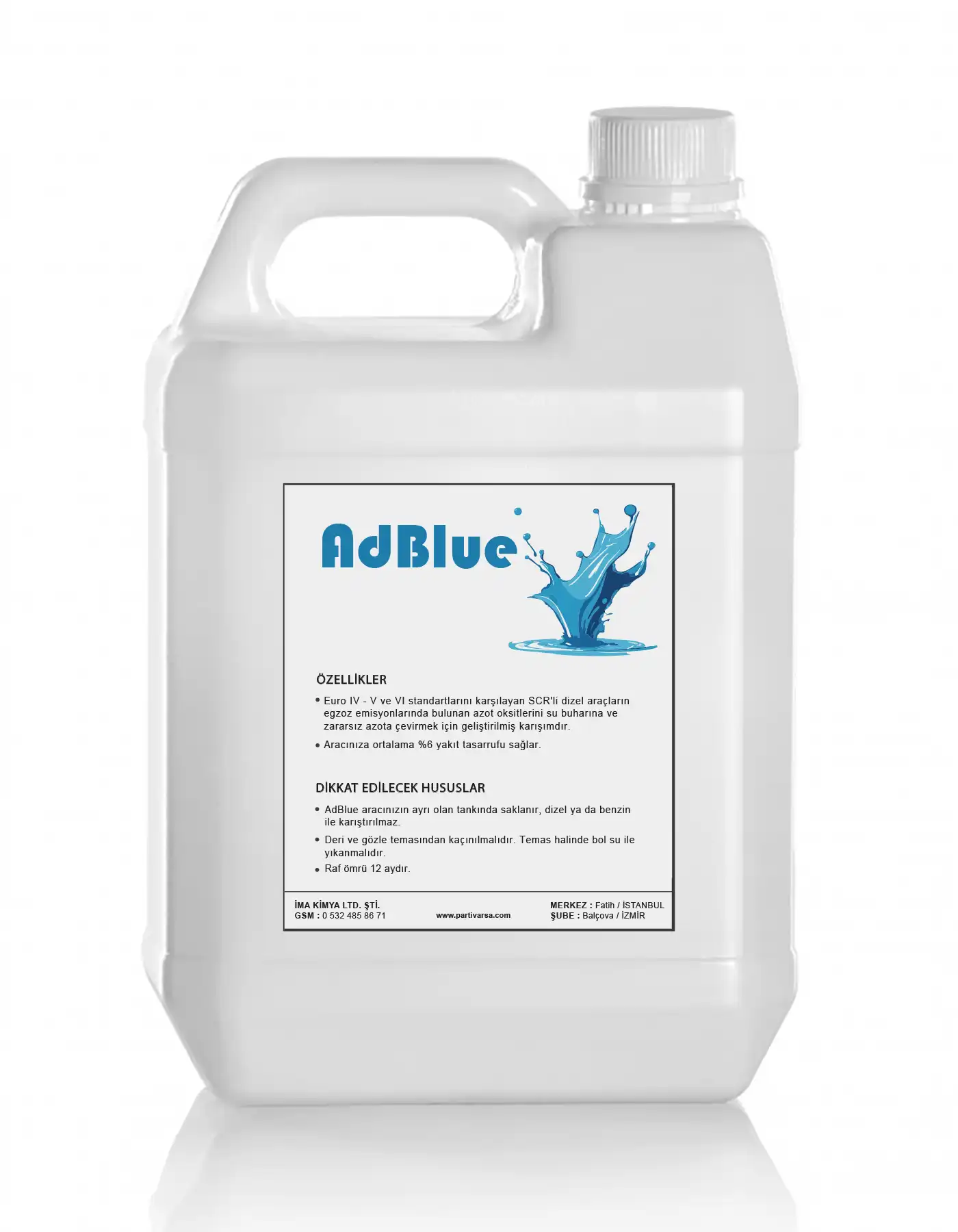 AdBlue Dizel Egzoz Sıvısı – 5 KG